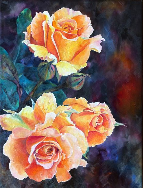 L Holberg Yellow Roses